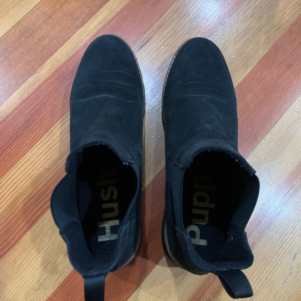 Hush Puppies Black Suede Chelsea Ankle Boots - Picture 6 of 6